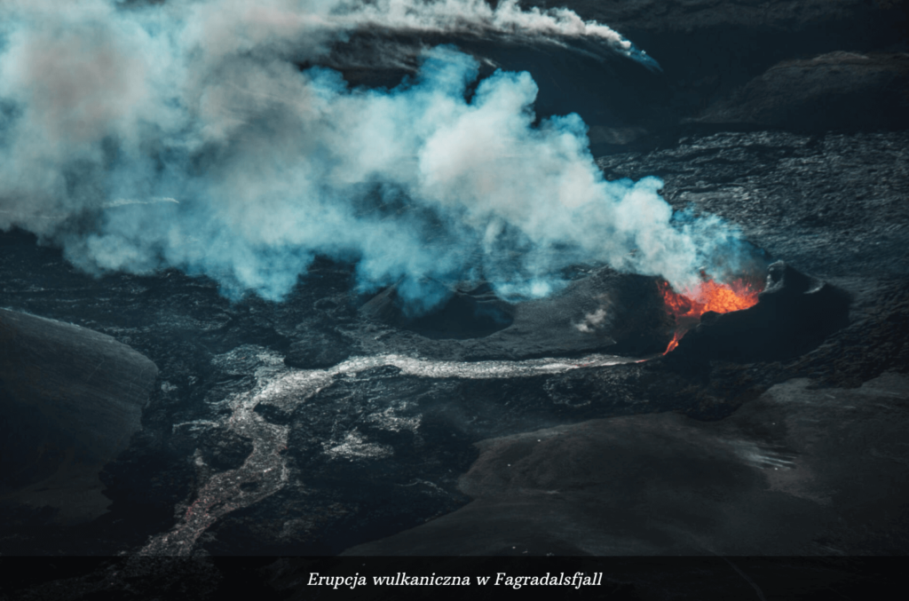 Erupcja wulkanu na Islandii.